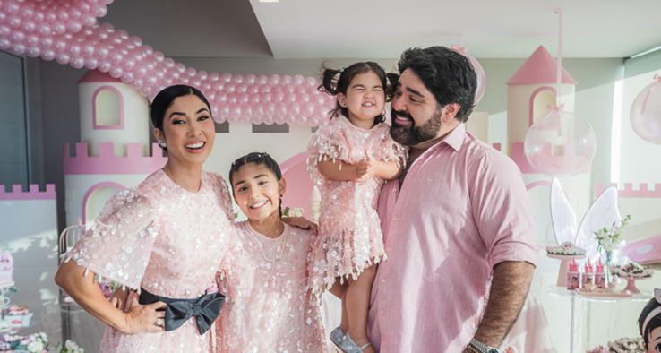 Filha de Fabiano Menotti, Bebela comemora 2 anos com festa intimista e decoração delicada em BH