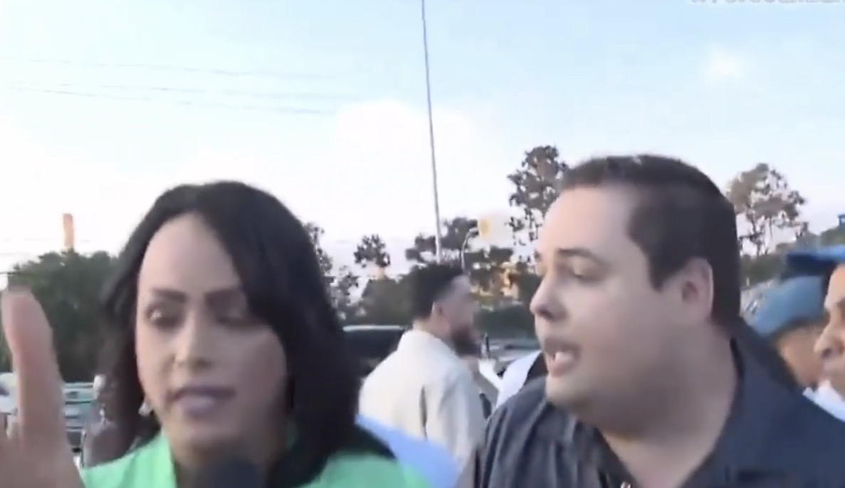 Lisa Gomes e Fofoquito são desrespeitados por equipe ligada a MC Ryan SP durante cobertura ao vivo do SBT