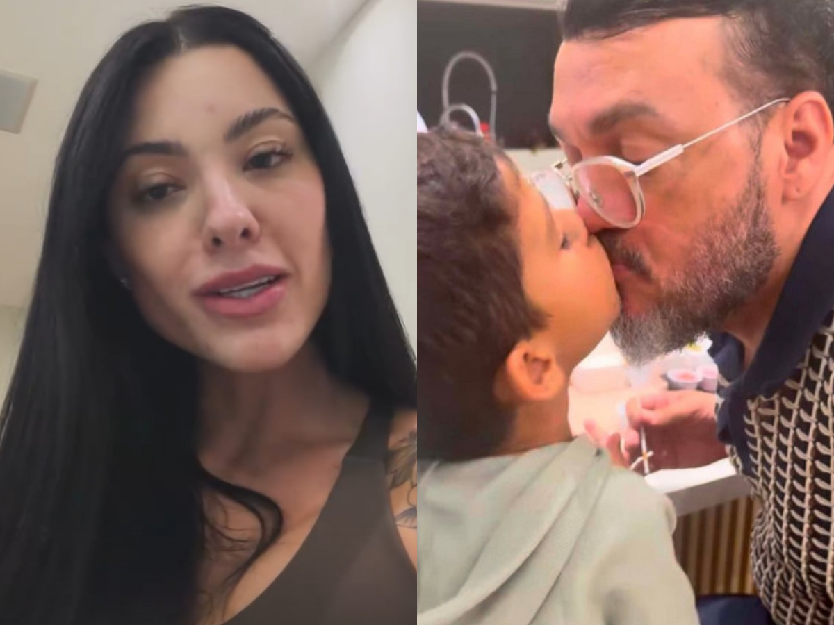 Rayane se explica após vídeo com Belo e filho gerar polêmica nas redes
