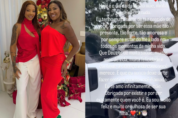 Ludmilla emociona mãe com surpresa de aniversário e compartilha homenagem nas redes
