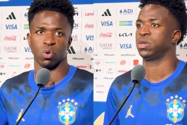 Após gol pela Seleção, Vinícius Jr. responde sobre dedicatória e desperta curiosidade dos fãs