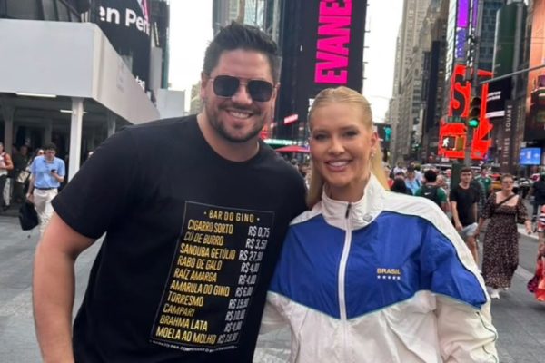 Mister Brasil Internacional Andrio Frazon aparece ao lado de Virgínia Fonseca nos Estados Unidos e chama atenção durante a Copa