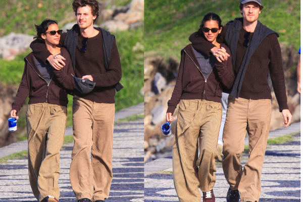 Bruna Marquezine e Shawn Mendes aproveitam manhã no Rio e protagonizam momento romântico