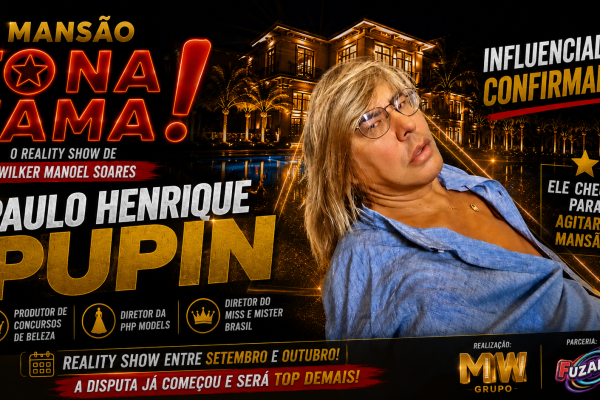 Paulo Henrique Pupin confirma presença na Mansão Tô Na Fama e promete levar sua experiência para o reality
