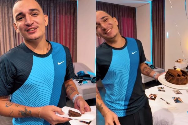 Ary Mirelle emociona João Gomes com homenagem de aniversário durante viagem do cantor