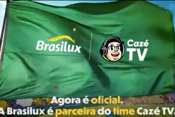 Brasilux amplia investimento em marketing esportivo e fecha parceria com a CazéTV