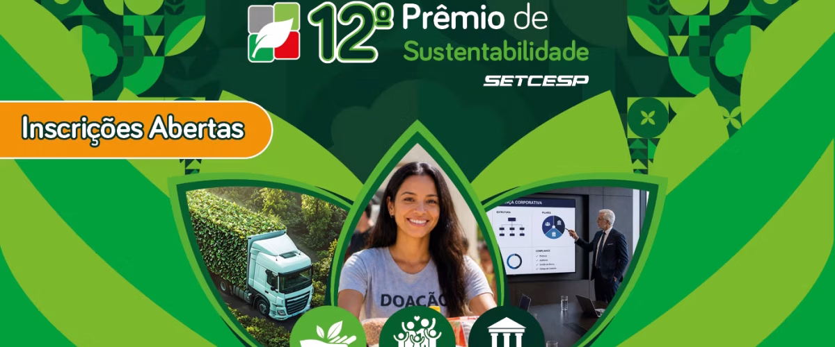 Prêmio do SETCESP abre inscrições e reforça protagonismo da sustentabilidade no transporte rodoviário