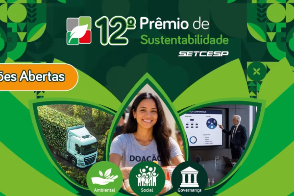 Prêmio do SETCESP abre inscrições e reforça protagonismo da sustentabilidade no transporte rodoviário