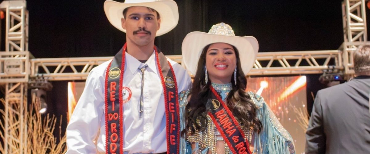 Lucius Petroni e Isadora Trindade são eleitos Rei e Rainha do Rodeio FEIFE 2026 em noite de muita emoção em Porto Ferreira