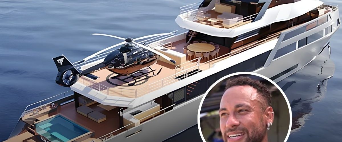 Neymar amplia coleção de bens de luxo com superiate de R$ 120 milhões fabricado no Brasil
