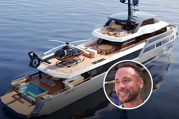 Neymar amplia coleção de bens de luxo com superiate de R$ 120 milhões fabricado no Brasil