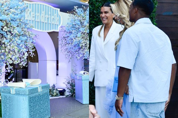 Endrick e Gabriely Miranda reúnem familiares e amigos em festa para celebrar chegada do primeiro filho