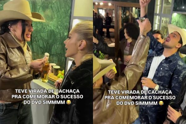 Após gravação de DVD, Ana Castela e Duda Bertelli fazem festa nos bastidores e agitam a web