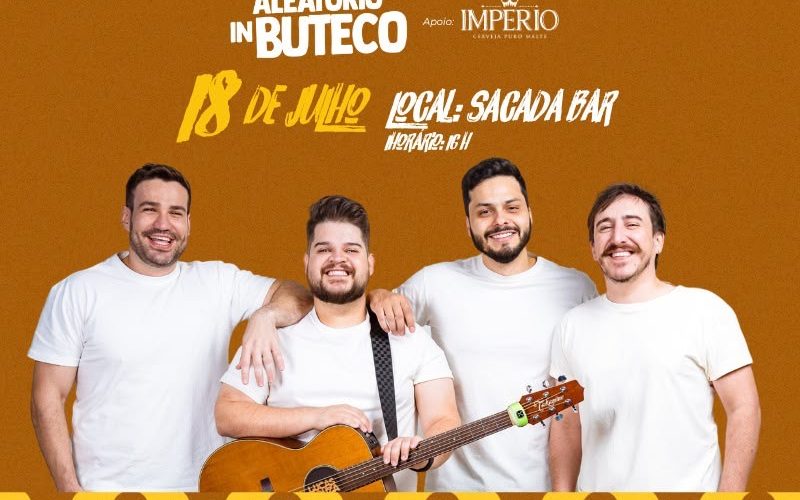 “Aleatório in Buteco” estreia label própria em Ribeirão Preto no dia 18 de julho