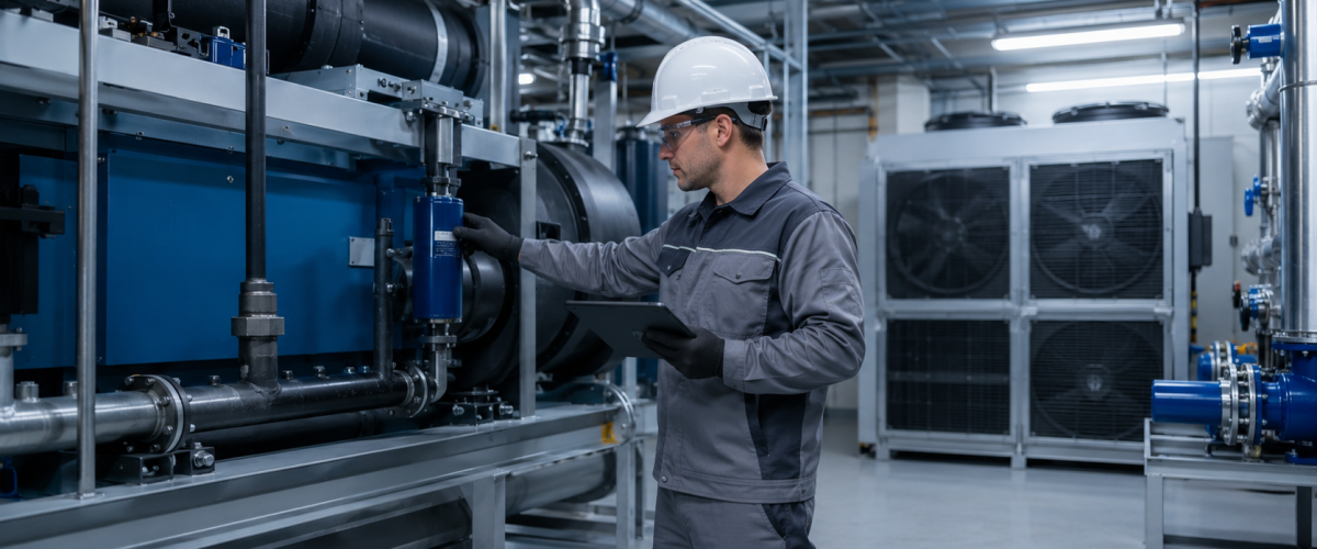 Gestão térmica em grandes instalações: desempenho, qualidade do ar e continuidade operacional