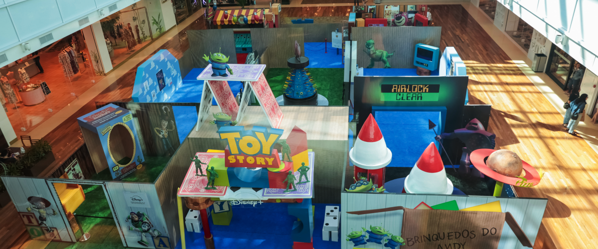 RibeirãoShopping recebe atração inédita inspirada em Toy Story nas férias