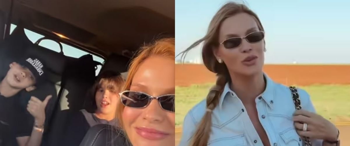 Andressa Suita desembarca em Barretos com os filhos e se surpreende com estrutura do motorhome