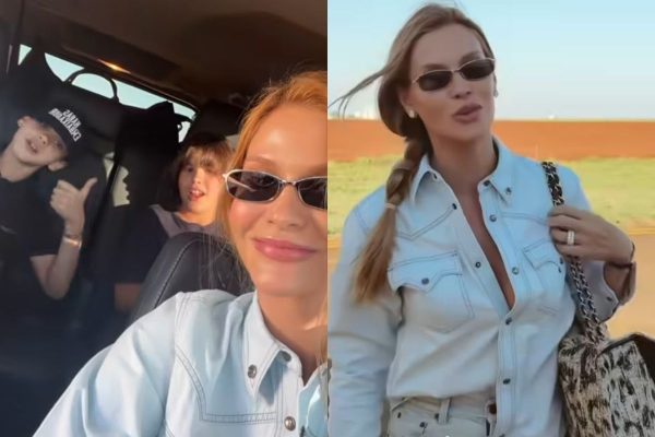 Andressa Suita desembarca em Barretos com os filhos e se surpreende com estrutura do motorhome