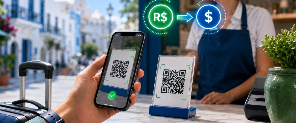 Pagamento via Pix avança em viagens internacionais e amplia alternativas para brasileiros no exterior
