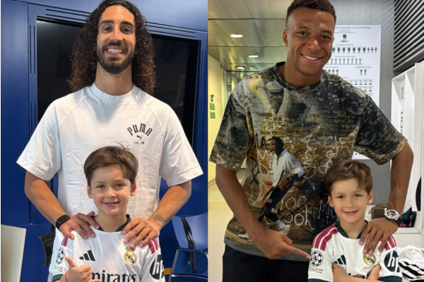 Tainá Militão registra encontro dos filhos com estrelas do Real Madrid após mudança para Madri