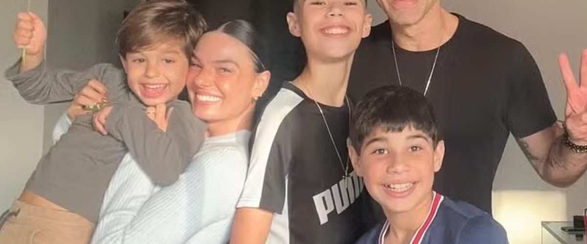 Isis Valverde destaca carinho pelos enteados e celebra harmonia na família com Marcus Buaiz
