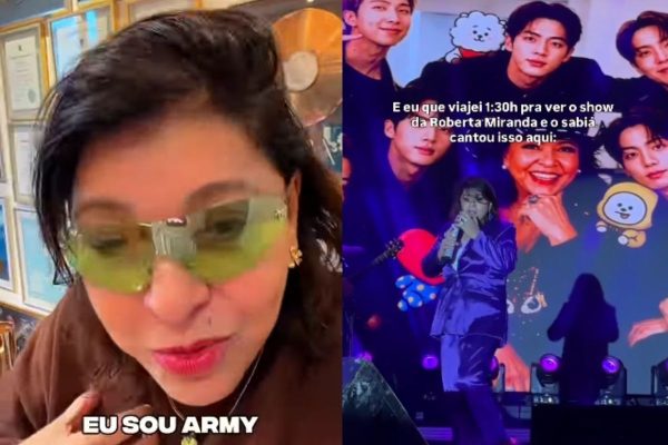 Roberta Miranda diverte fãs ao homenagear BTS durante apresentação no Rio Grande do Norte