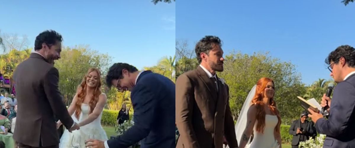 Viih Tube e Eliezer oficializam casamento religioso em cerimônia emocionante