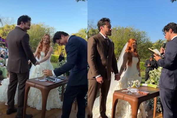 Viih Tube e Eliezer oficializam casamento religioso em cerimônia emocionante