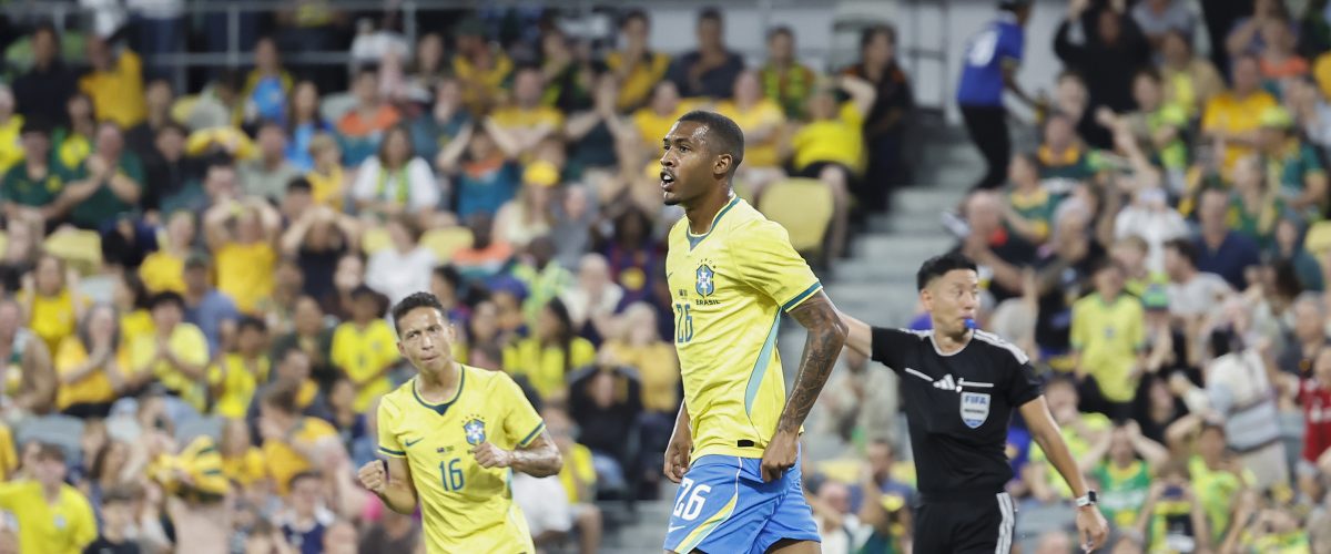 Brasil sofre contra a Austrália, mas Rayan aparece no fim e garante empate