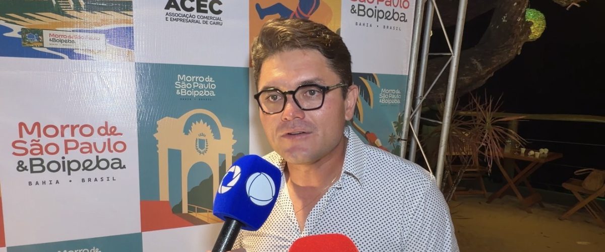 Jackson Fernandes, presidente da ACEC, detalha projeto que une Morro de São Paulo e Boipeba em nova identidade visual e plataforma de vendas