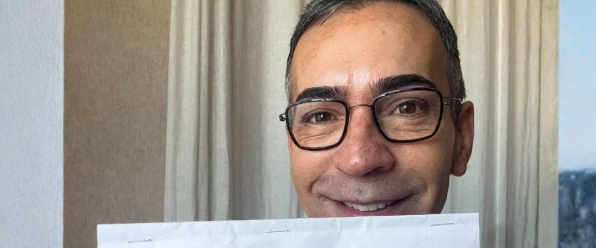 César Tralli revela surpresa feita pela filha e se declara à família