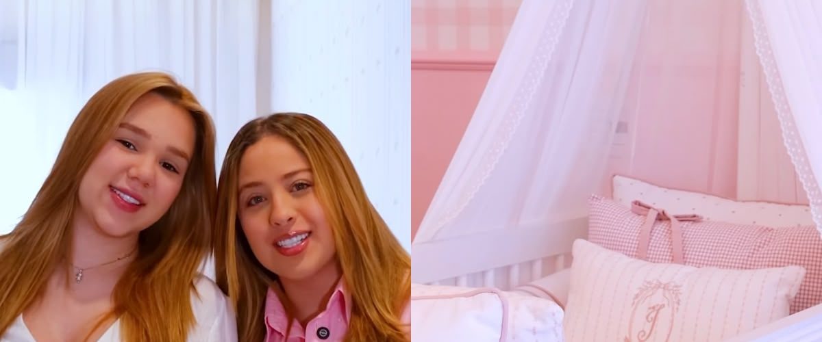 Mari Fernandez e Julia Ribeiro mostram quarto de Isabela e se emocionam com decoração