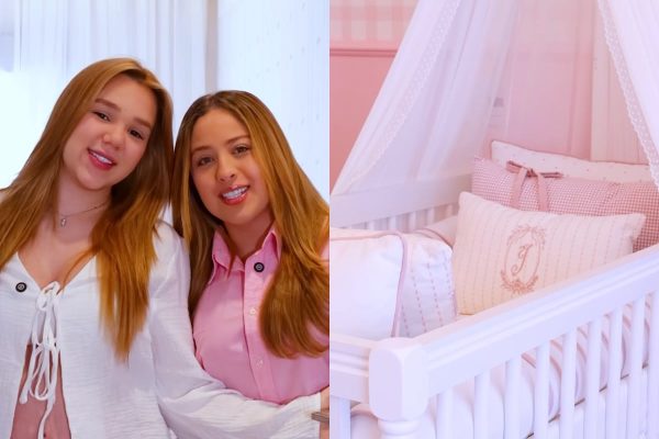 Mari Fernandez e Julia Ribeiro mostram quarto de Isabela e se emocionam com decoração