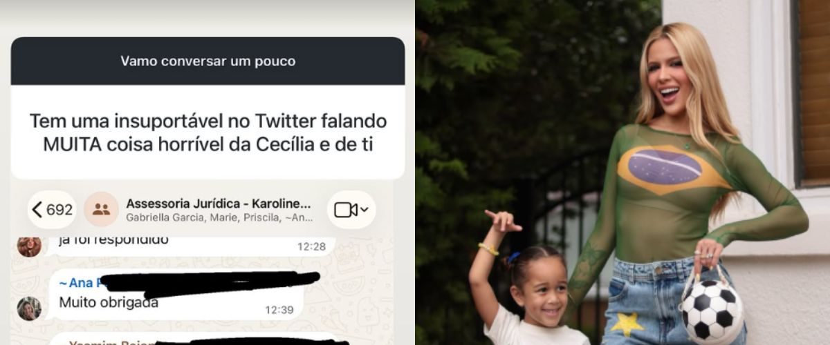 Justiça determina suspensão de perfis após ataques contra filha de Karoline Lima