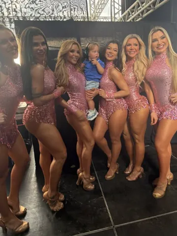 Virginia Fonseca brinca ao ver José Leonardo cercado por bailarinas do avô: “Tô de olho”