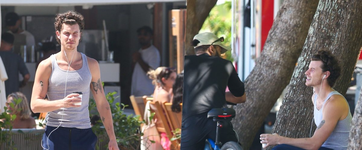 Shawn Mendes é flagrado em passeio tranquilo pela orla de São Conrado