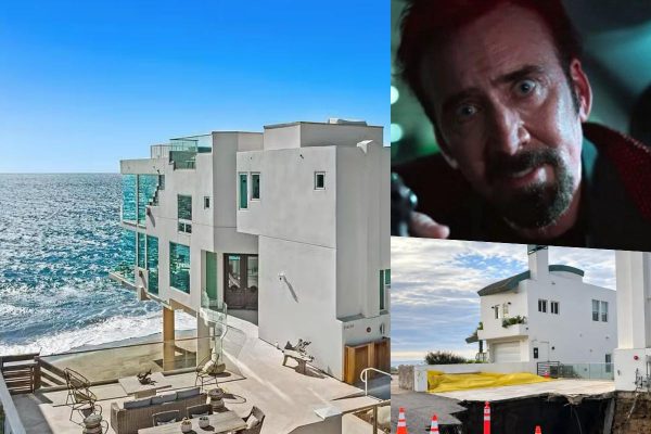 Cratera de grandes proporções surge em Malibu e afeta acesso à mansão de Nicolas Cage