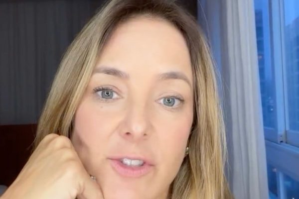 Ticiane Pinheiro comenta figurinos da Dança dos Famosos e entrega reação de César Tralli