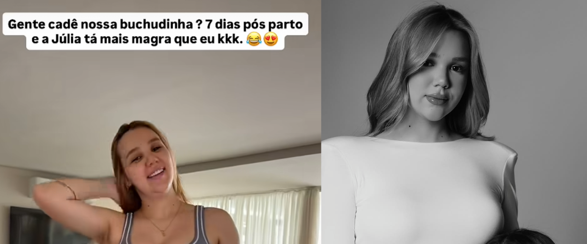 Mari Fernandez brinca com boa forma da esposa uma semana após nascimento da filha