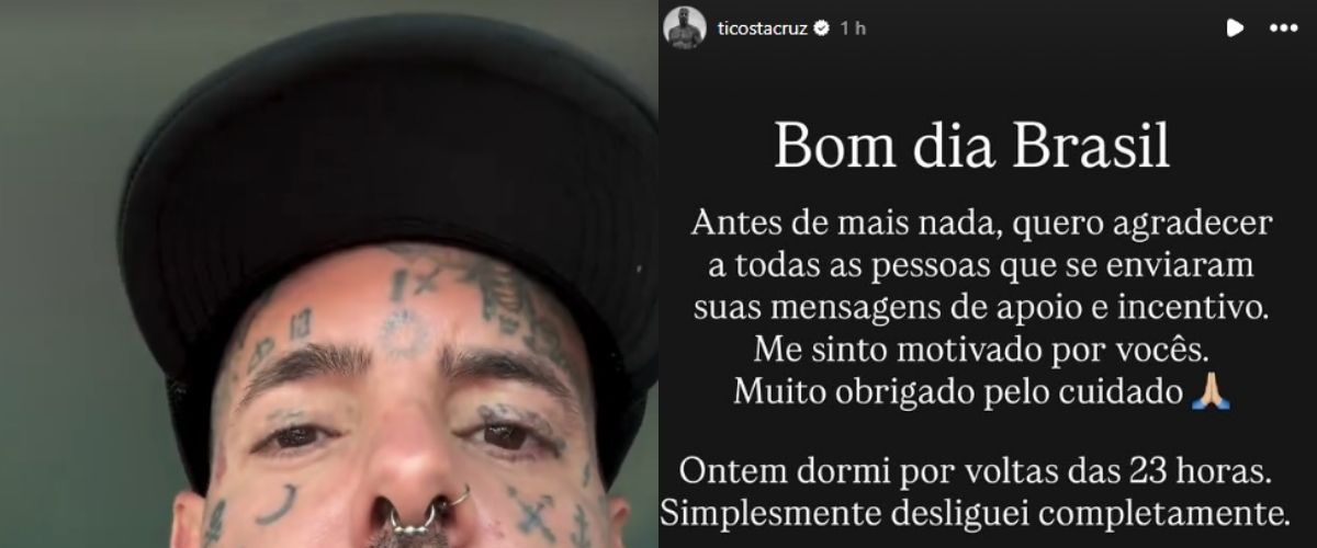 Tico Santa Cruz revela dias difíceis durante crises de ansiedade e faz desabafo