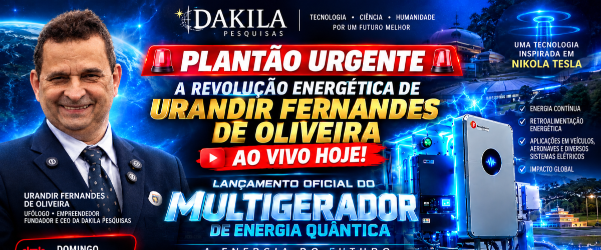 Multigerador de Energia Quântica: Urandir Fernandes faz lançamento ao vivo hoje