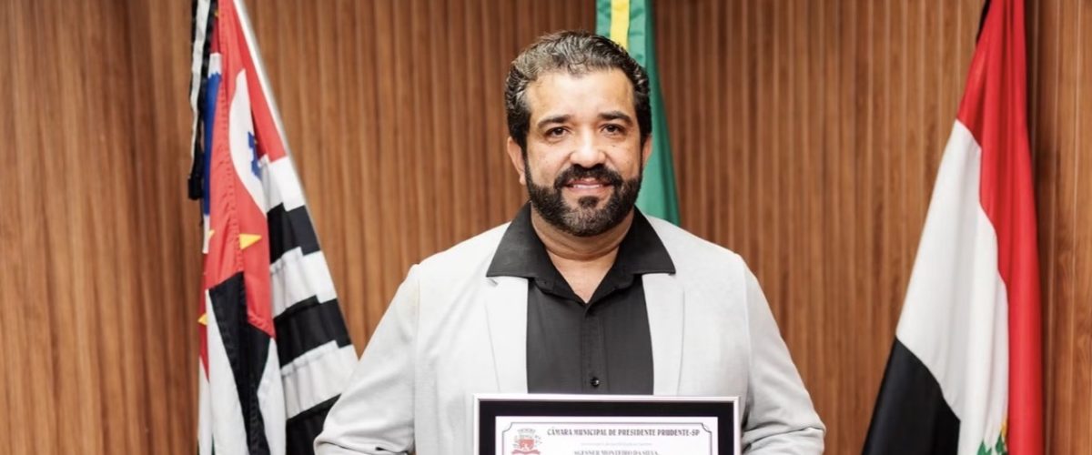 Agesner Monteiro recebe Cartão de Prata em Presidente Prudente e comemora conquista com familiares e amigos