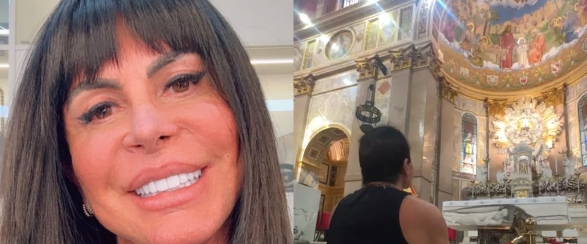 Gretchen paga promessa de joelhos durante o Círio de Nazaré após enfrentar problema de saúde