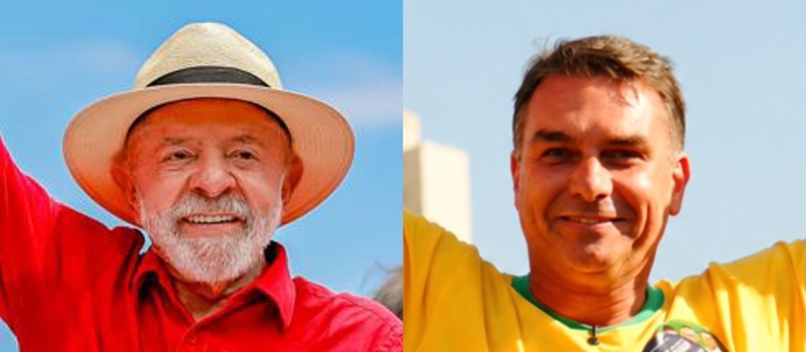Parcial no exterior mostra disputa dividida entre Lula e Flávio Bolsonaro